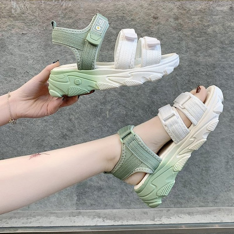 Color Way Platform Sandals