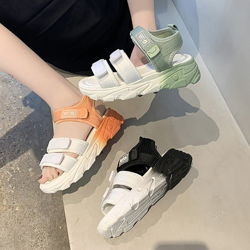 Color Way Platform Sandals