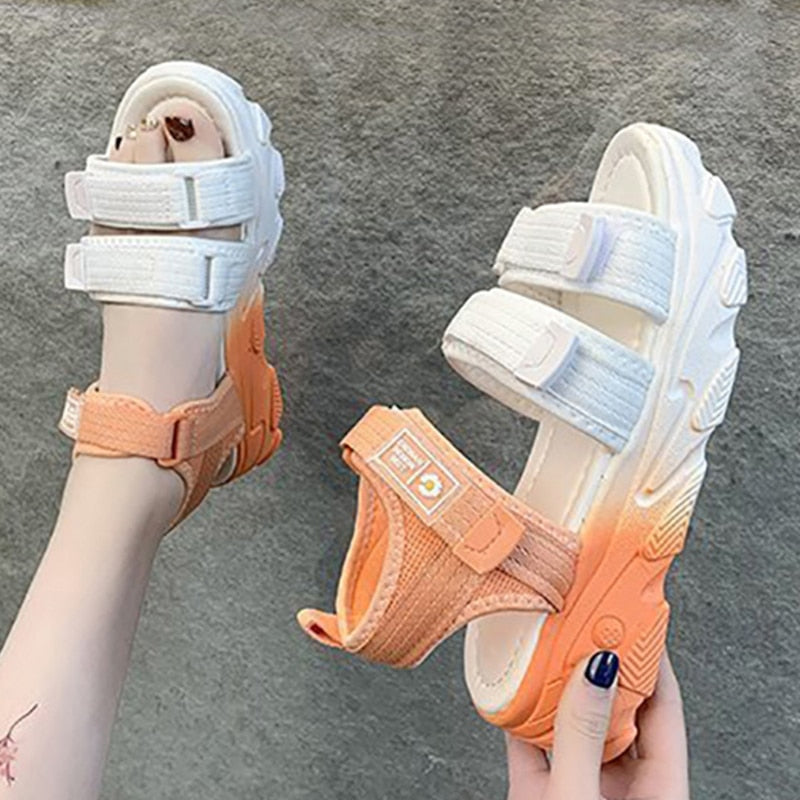 Color Way Platform Sandals