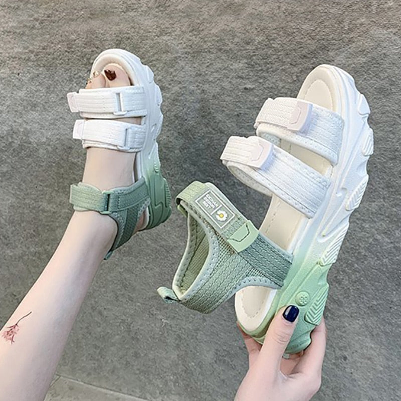 Color Way Platform Sandals