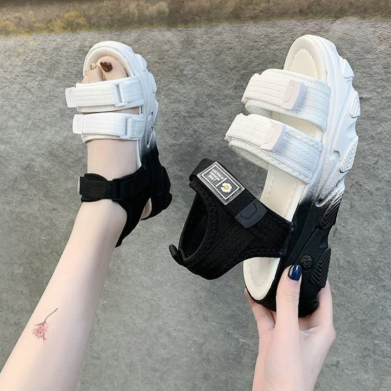 Color Way Platform Sandals