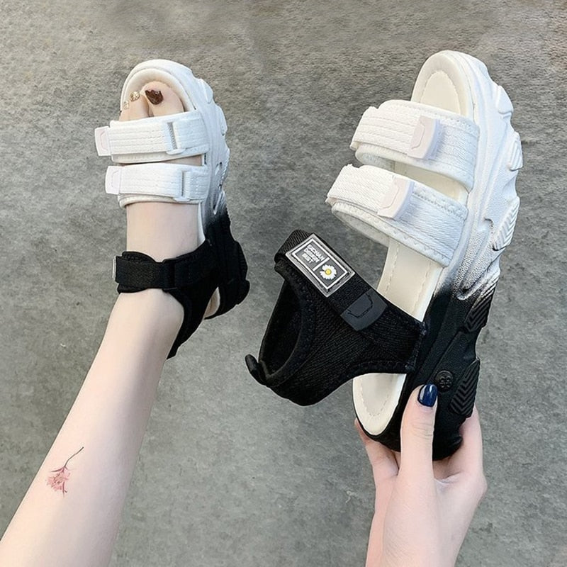 Color Way Platform Sandals